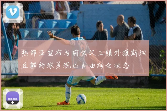 热那亚宣布与前武汉三镇外援斯坦丘解约球员现已自由转会状态
